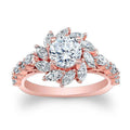 Creative Sunflower Zircon Ring For Women, European American Fashion Party Jewelry view 6