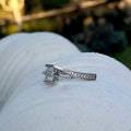 New European American Copper Jewelry Simple Square Zircon Ring Fashion Women's Finger Ring view 4