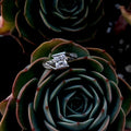 New European American Copper Jewelry Simple Square Zircon Ring Fashion Women's Finger Ring view 2