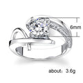Creative Fashion Women's Engagement Ring, European American Jewelry Accessory view 4