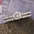 Fashion Rhinestone Couple Ring For Women, European American Style Jewelry Finger Ring view 2
