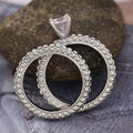 Fashion Rhinestone Couple Ring For Women, European American Style Jewelry Finger Ring view 3