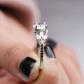 European American Hollow Creative Zircon Copper Ring For Women Fashion Finger Jewelry view 4