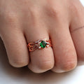 New European Fashion Women's Engagement Ring With Simulated Square Cubic Zirconia view 5