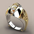 Creative Gold Fish Mouth Shape Ring For Men Cross Border Fashion Finger Jewelry Accessory view 1