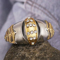Creative Gold Fish Mouth Shape Ring For Men Cross Border Fashion Finger Jewelry Accessory view 2