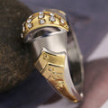 Creative Gold Fish Mouth Shape Ring For Men Cross Border Fashion Finger Jewelry Accessory view 3