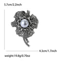 Alloy Rhinestone Flower Brooch For Women's Suits And Coats (0308) view 5