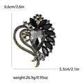 Alloy Crystal Glass Brooch Pin For Womens Clothing Decoration view 7