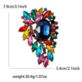 Alloy Rhinestone Glass Brooch Pin for Suits and Dresses view 7
