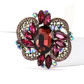 Alloy Glass Statement Brooch Pin For Dresses Coats And Formalwear view 2