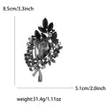 Alloy Rhinestone Glass Brooch Pin For Women's Clothing Accessories view 7