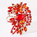 Alloy Glass Rhinestone Large Brooch Pin For Womens Apparel view 2