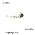 Alloy Crystal Rhinestone Brooch Pin For Premium Suit Accessories view 4