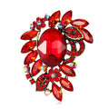 Alloy Medium Glass Brooch For Women's Suits And Formal Dresses view 5