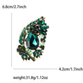 Alloy Rhinestone Glass Brooch Pin For Womens Clothing Decoration view 7