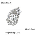 Alloy Rhinestone Glass Brooch Pin For Womens Clothing Decoration view 8