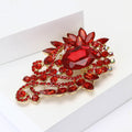 Alloy Full Rhinestone Large Glass Brooch Pin For Women's Apparel view 3