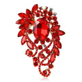 Alloy Full Rhinestone Large Glass Brooch Pin For Women's Apparel view 5