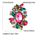 Alloy Rhinestone Glass Brooch Pin For Women's Fashion Clothing view 10