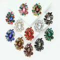 Alloy Rhinestone Glass Brooch Pin For Women's Fashion Clothing view 2