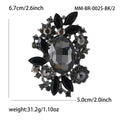 Alloy Rhinestone Glass Brooch Pin For Women's Fashion Clothing view 5