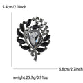 Alloy Rhinestone Glass Brooch Pin For Women Apparel Decoration view 11