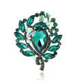 Alloy Rhinestone Glass Brooch Pin For Women Apparel Decoration view 5