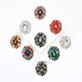 Alloy Rhinestone Glass Brooch Pin For Women Suit Dress Decoration view 1