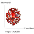 Alloy Rhinestone Glass Brooch Pin For Women Suit Dress Decoration view 6