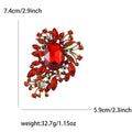 Alloy Glass Brooch Pin For Women's Coats And Apparel view 4