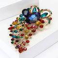 Alloy Full Rhinestone Large Glass Brooch For Women's Apparel view 3