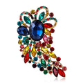 Alloy Full Rhinestone Large Glass Brooch For Women's Apparel view 5