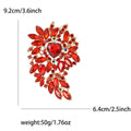 Large Alloy Glass Brooch Pin For Women Coats And Shawls view 6