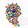 Large Alloy Glass Brooch Pin For Women Coats And Shawls view 2