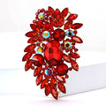 Alloy Large Glass Brooch Pin For Shawls And Cardigans view 2
