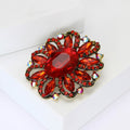 Alloy Rhinestone Glass Brooch Pin For Women's Fashion Garment Decoration view 3