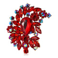 Large Alloy Glass Brooch Pin For Cardigans Shawls And Apparel view 5