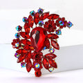 Large Alloy Glass Brooch Pin For Cardigans Shawls And Apparel view 2