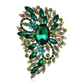 Alloy Rhinestone Large Glass Brooch For Suits And Cardigans view 5