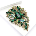 Alloy Rhinestone Large Glass Brooch For Suits And Cardigans view 3