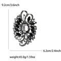 Alloy Full Rhinestone Large Glass Brooch For Women's Clothing view 10