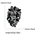 Alloy Rhinestone Glass Brooch Pin For Women Suits And Dresses view 9