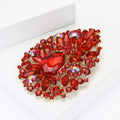 Alloy Rhinestone Large Glass Brooch Pin For Womens Apparel view 3