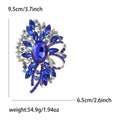 Large Alloy Glass Brooch Pin For Cardigans Shawls And Dresses view 4