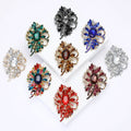 Large Alloy Glass Brooch Pin For Cardigans Shawls And Dresses view 1