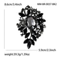 Alloy Rhinestone Glass Brooch For Elegant Women's Apparel Decoration view 5