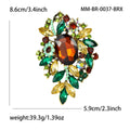Alloy Rhinestone Glass Brooch For Elegant Women's Apparel Decoration view 9