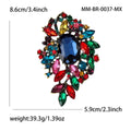 Alloy Rhinestone Glass Brooch For Elegant Women's Apparel Decoration view 11