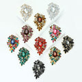 Alloy Rhinestone Glass Brooch For Elegant Women's Apparel Decoration view 2